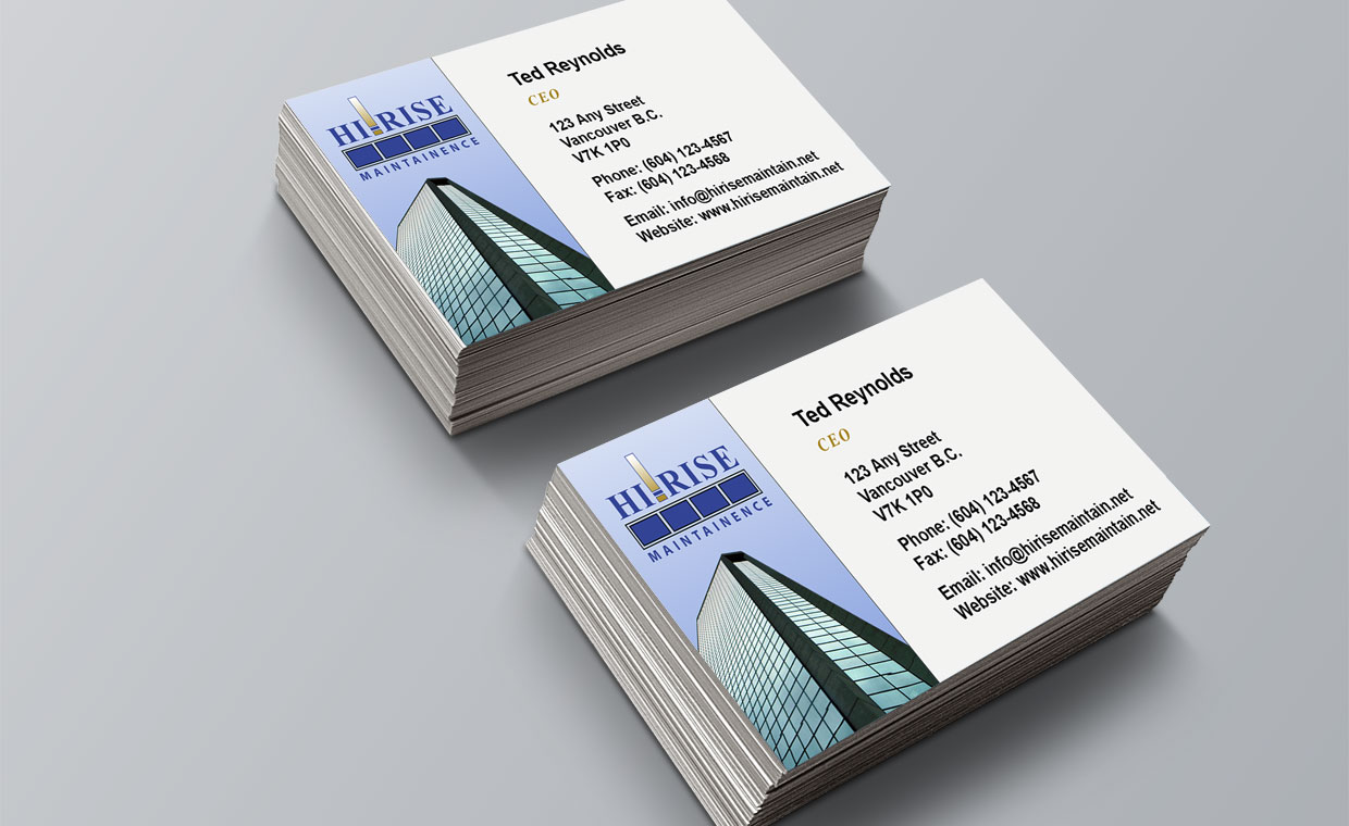 Hirise Maintenance Business Card