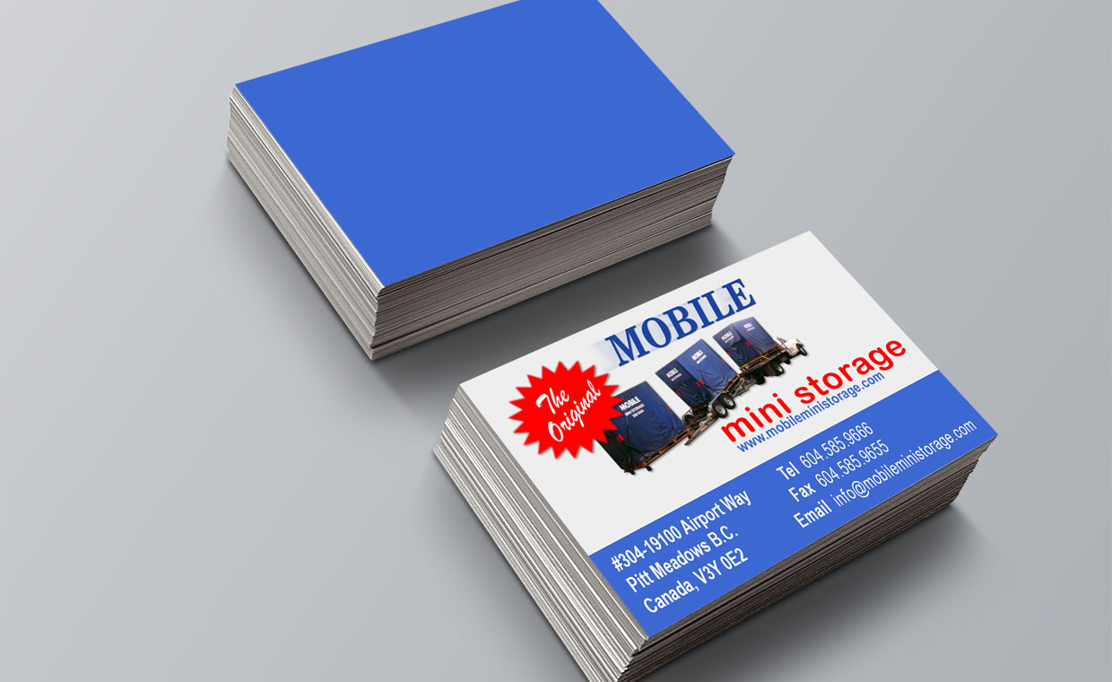 Mobile Mini Storage Business Card