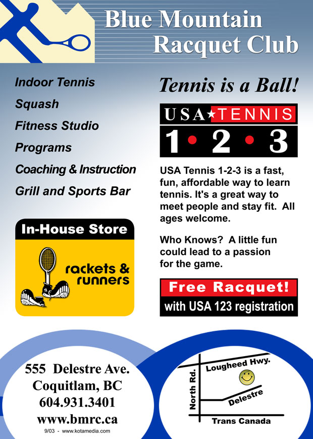 Blue Mountain Racquet Club Ad