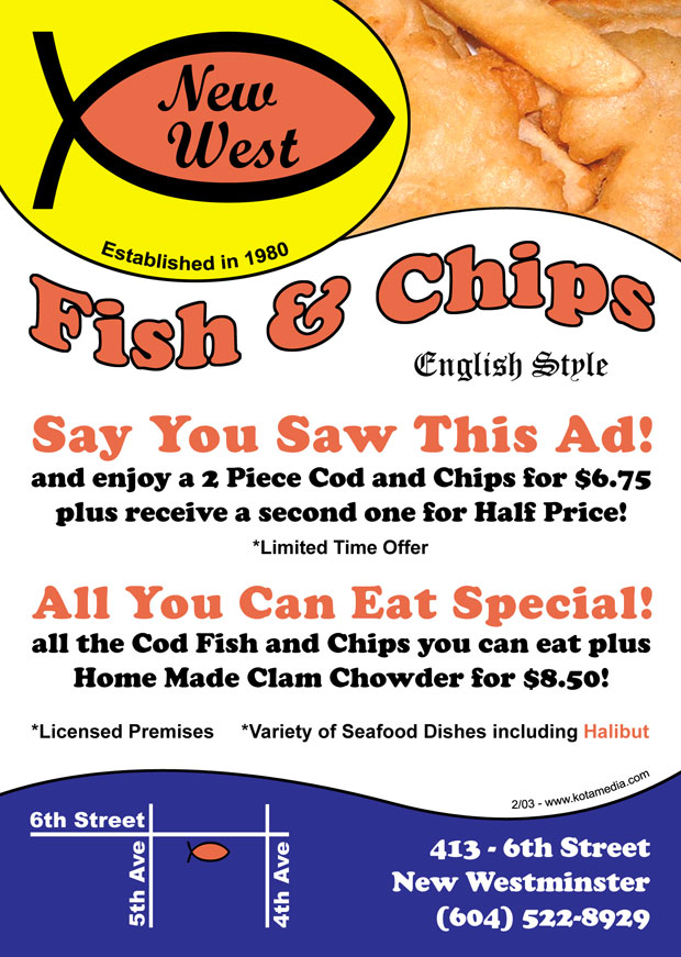 New West Fish & Chips Ad
