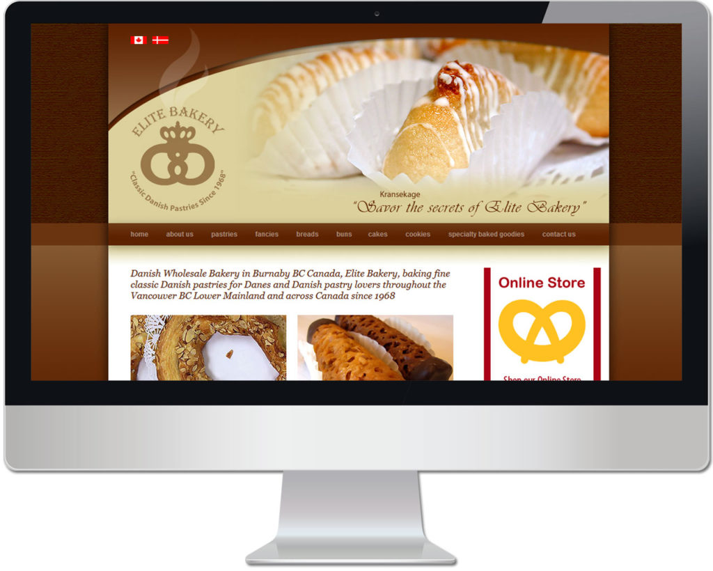 Elite Bakery Website