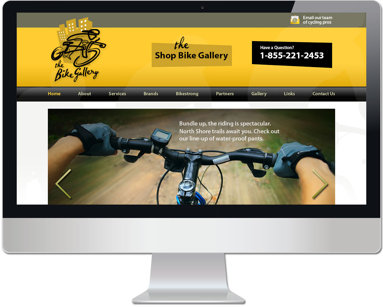 Bike Gallery Website Design